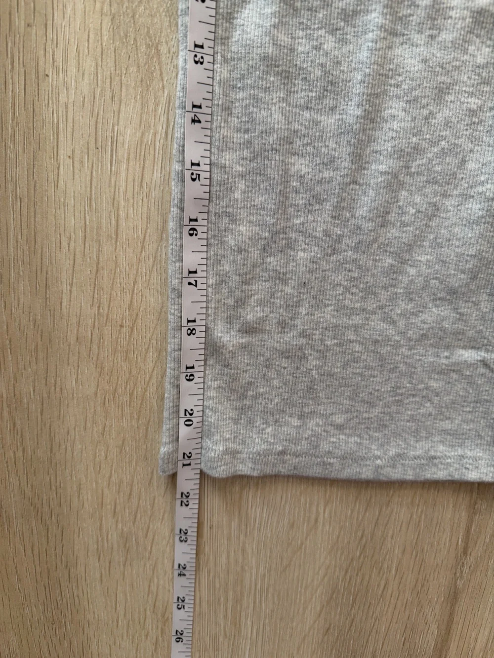 SKIMS Skims Cotton Rib Long Tank in Light Heather Grey